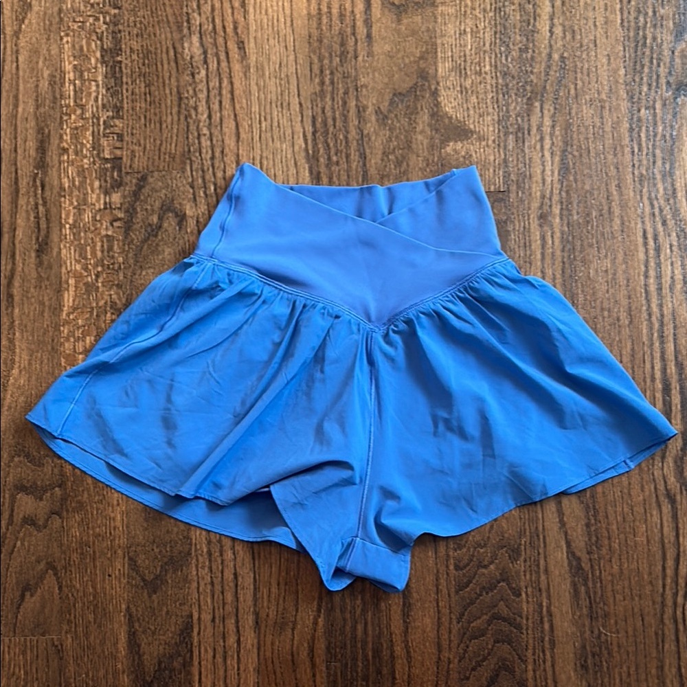 Offline by Aerie Vibrant Blue Flowy Shorts - XS